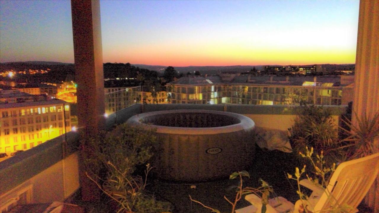 Preciosa Habitacion Doble En Atico Con Terraza Lägenhet Santiago de Compostela Exteriör bild