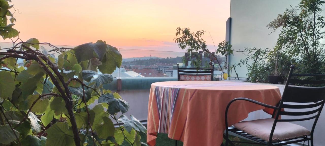Preciosa Habitacion Doble En Atico Con Terraza Lägenhet Santiago de Compostela Exteriör bild