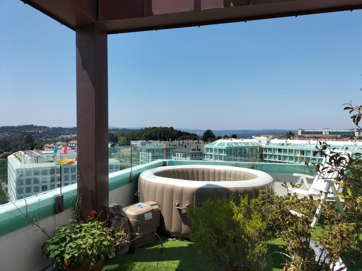 Preciosa Habitacion Doble En Atico Con Terraza Lägenhet Santiago de Compostela Exteriör bild